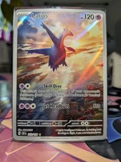 Pokemon TCG Latios 203/191 Surging Sparks Illustration Rare Holo Card 2024 - Image 1
