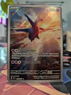 Pokemon TCG Latios 203/191 Surging Sparks Illustration Rare Holo Card 2024 - Image 3