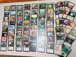 Deluxe GREEN Commander Magic Deck. Many Rare Cards, Fun ELVES Fast Mana StompMTG - Image 1