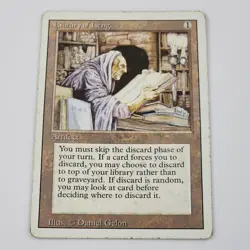 MTG Library of Leng Revised Artifact Uncommon Magic The Gathering Card HP Vtg - Image 1