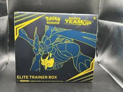 Pokemon TCG Sun & Moon Team Up Elite Trainer Box (ETB) FACTORY SEALED Small Tear - Image 1