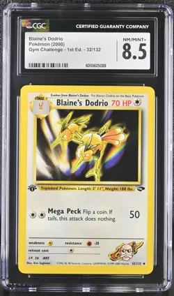 CGC 8.5 Blaine's Dodrio Gym Challenge 1st Edition 32/132 Pokemon Card - Image 1