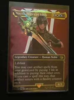 Noctis, Prince of Lucis (Borderless) Final Fantasy Foil - UNPLAYED - Image 1