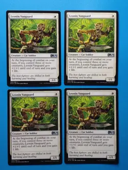 MTG 4x Leonin Vanguard x4 NM Core Set 2019 M19 Magic Playset - Image 1