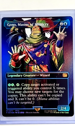MTG Magic The Gathering Final Fantasy Borderless Foil 377 Gogo Master of Mimicry - Image 1
