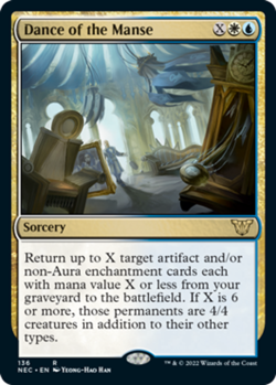 x1 Dance of the Manse R MTG Commander: Kamigawa: Neon Dynasty M/NM, English - Image 1