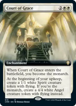 1x Court of Grace - Foil - Extended Art Light Play MTG Magic - Kid Icarus - - Image 1