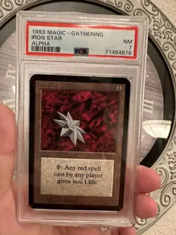 IRON STAR Alpha PSA 7 Graded MTG Vintage - Image 1