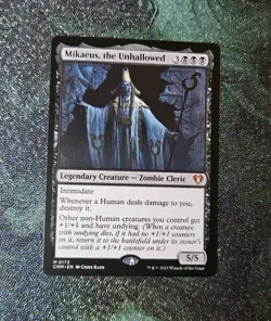 Mikaeus The Unhallowed NM Regular MTG Commander Masters Unplayed Magic Gathering - Image 1