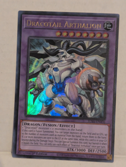 Yugioh! Dracotail Arthalion - JUSH-EN006 Ultra Rare 1st Edition NM FREE SHIPPING - Image 1