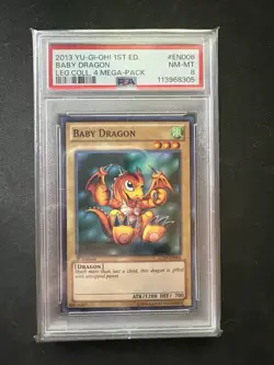 Yu-Gi-Oh! TCG 2013 Baby Dragon #EN006 PSA 8 - Image 1