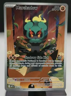 MARSHADOW ILLUSTRATION RARE IR POKEMON CARD 146/132 MEGA EVOLUTIONS NM - Image 1