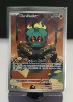 MARSHADOW ILLUSTRATION RARE IR POKEMON CARD 146/132 MEGA EVOLUTIONS NM - Image 3
