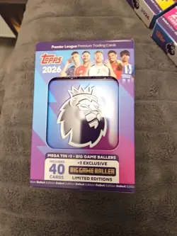 Topps Premier League 2026 Debut Edition Cards Mega Tin purple Big Game Ballers - Image 1