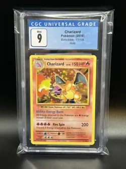 2016 Pokemon XY Evolutions #11 11/108 Charizard Holo CGC 9 Blue Label - Image 1