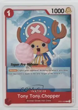 2022 One Piece Card Game: Straw Hat Crew ST01 Super Pre-Release Chopper - Image 1