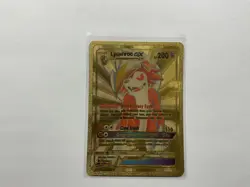 Lycanroc GX Gold Foil Pokemon Card Fan Art Card HP200 - Image 1