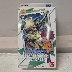 Digimon Card Game Giga Green Starter Deck ST-4 New & Sealed - Image 1