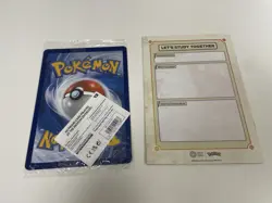 IN HAND Pokemon x Natural History Museum Pikachu Jumbo Promo Card & Leaflet - Image 2