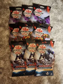 9 x Spin Master Bakugan Resurgence Booster Pack - 10 Cards - Image 1