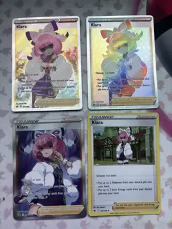 Pokemon Klara Lot Chilling Reign Full Art, Secret Rainbow, Promo Cards NM - Image 1