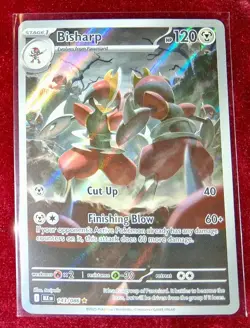 Bisharp 143/086 BLACK BOLT Illustration Rare Scarlet & Violet era Pokemon Card - Image 2