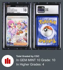 CGC 10 Lacey 172/142 Stellar Crown Secret Art Rare Pokemon Trainer Card - Image 1