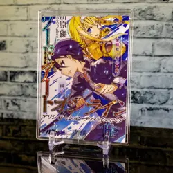 Kirito Alice Sword Art Online HP Variation Glitter Holo Gold Foil Card Anime - Image 1