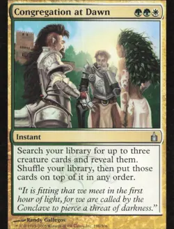 Ravnica: City of Guilds #198 Congregation at Dawn - Image 1