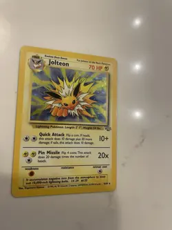 Pokemon TCG: Jolteon 4/64 holo rare jungle 1999 WOTC near mint / excellent - Image 2
