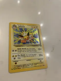 Pokemon TCG: Jolteon 4/64 holo rare jungle 1999 WOTC near mint / excellent - Image 3