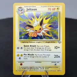 Jolteon Holo 4/64 Jungle Set Pokemon Card WOTC 1999 Unlimited Vintage Rare⚡ - Image 1