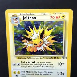 Jolteon Holo 4/64 Jungle Set Pokemon Card WOTC 1999 Unlimited Vintage Rare⚡ - Image 3
