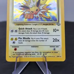 Jolteon Holo 4/64 Jungle Set Pokemon Card WOTC 1999 Unlimited Vintage Rare⚡ - Image 4