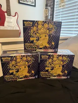 3 Pokemon TCG Surging Sparks Elite Trainer Box ETB New, Factory Sealed, Quantity - Image 1