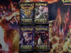 Pokemon Hidden Fates Booster Pack Complete Set - Image 1