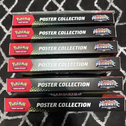 Pokemon Prismatic Evolutions Poster Collection Sealed Full Display Case Lot Of 6 - Image 2