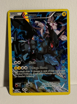 Zekrom XY76 Full Art Holo Rare LP - Pokemon TCG XY Black Star Promo - Image 1