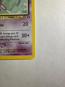 2001 Pokemon #1/75 Espeon (Neo Discovery) Holo - Unlimited - LP - Image 3