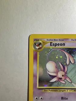 2001 Pokemon #1/75 Espeon (Neo Discovery) Holo - Unlimited - LP - Image 4