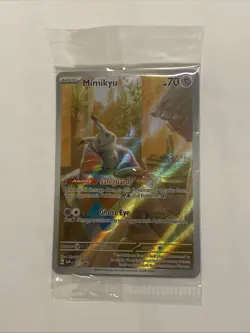 Mimikyu Pokemon Paldean Fates ETB Exclusive Promo 075 SEALED - Image 1