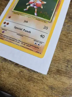 Pokemon TCG Hitmonchan Holo Rare 7/102 Base Set Unlimited, WOTC Vintage 1999 - Image 2