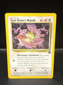 Pokemon - Black Star Promo - Team Rocket's Meowth - #18 J - Image 1