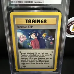Pokemon Sabrina’s ESP 1st Ed CGC 10 Gem Mint Gym Heroes 2000 Vintage LOW POP - Image 3