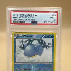 2012 Pokemon Dragons Exalted Wailmer Reverse Holo 25/124 PSA 9 - Image 2