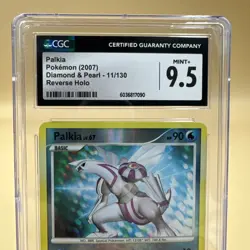 2007 Pokemon Diamond & Pearl Palkia Reverse Holo 11/130 D&P CGC 9.5 Mint+ - Image 2
