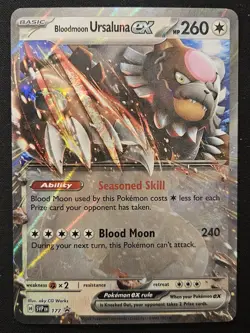 Bloodmoon Ursaluna ex SVP177 Black Star Promos Scarlet & Violet Holo Pokemon NM - Image 1
