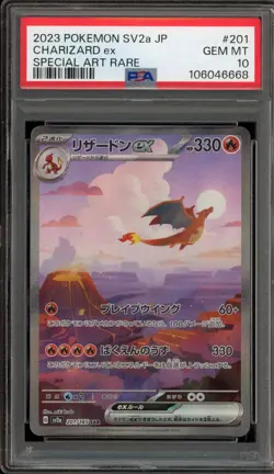 Pokemon Charizard ex 151 sv2a Japanese Special Art Rare #201 PSA 10 Gem Mint - Image 1