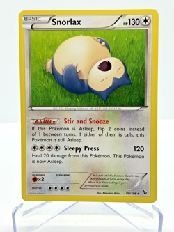 Snorlax Flashfire 80/106 Regular Rare NEAR MINT Pokemon TCG - Image 1