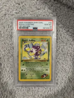 Pokemon Gym Challenge #48 - Koga's Koffing - GEM Mint - 1st Edition - PSA 10! - Image 1